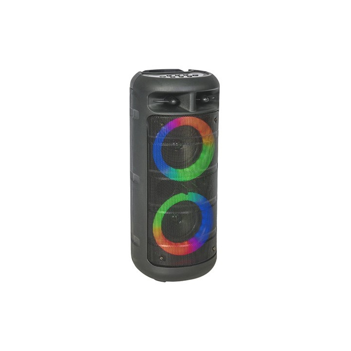 boxa portabila 2x4"/10cm 200w bt/fm/usb/msd