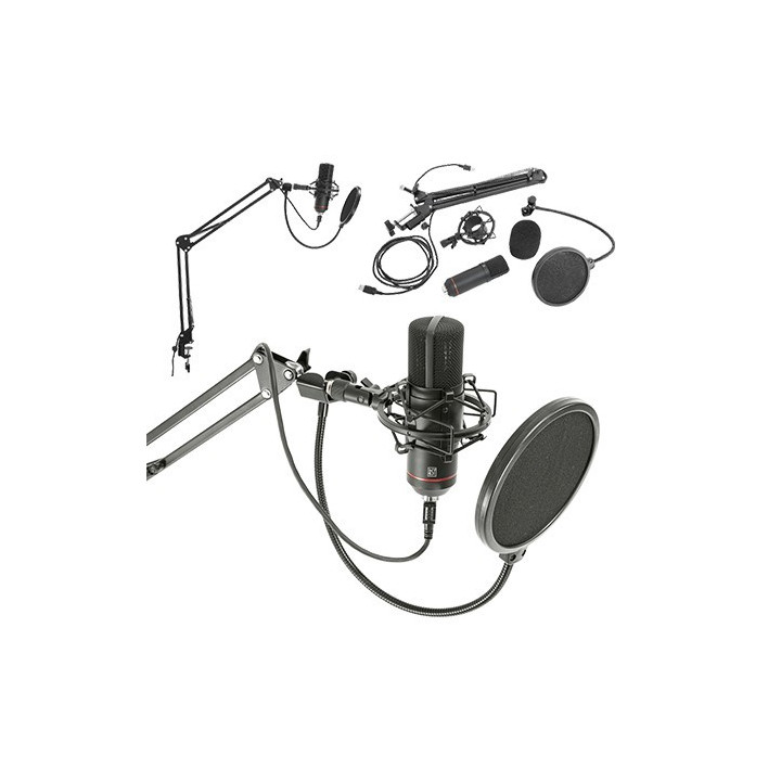 microfon usb pentru streaming si podcast