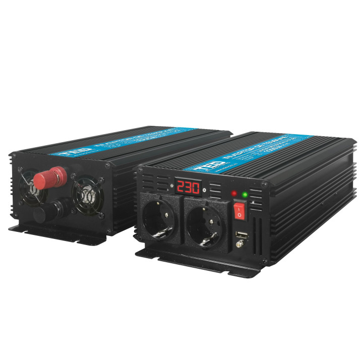 invertor auto 12v 220v, putere convertor 1000w cu unda sinusoidala pura, ted electric ted000378