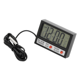 Termometre, Termometru universal clasic pentru interior cu afișaj LCD TH002 NEGRU -1, dioda.ro