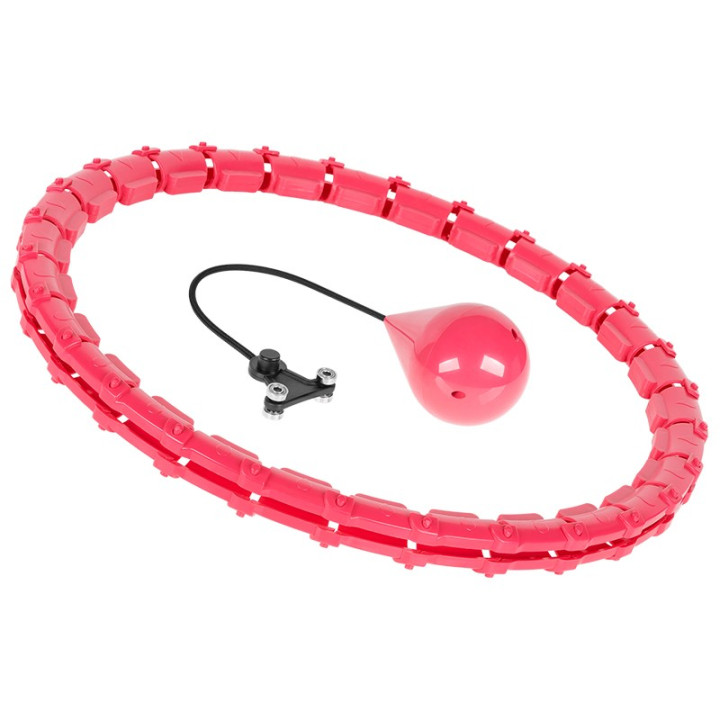 cerc fitness smart hula hoop 50 cm roz rebel active