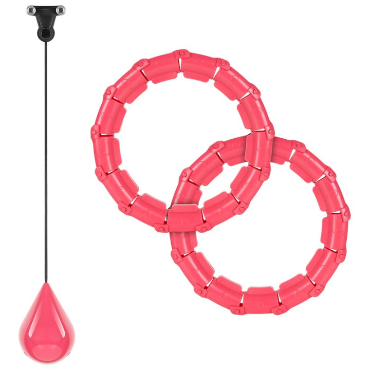 cerc fitness smart hula hoop 50 cm roz rebel active