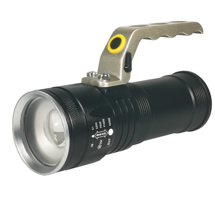lanterna cu acumulator si zoom, include 3 x 18650, hl-l2-04 ted