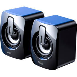 sistem de boxe well 2.0 w02, usb, 18w