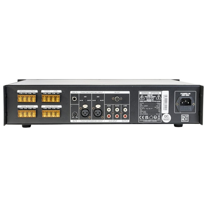 mixer pa amplificat 100v 350w 5zone  cu usb/bluetooth/sd/fm