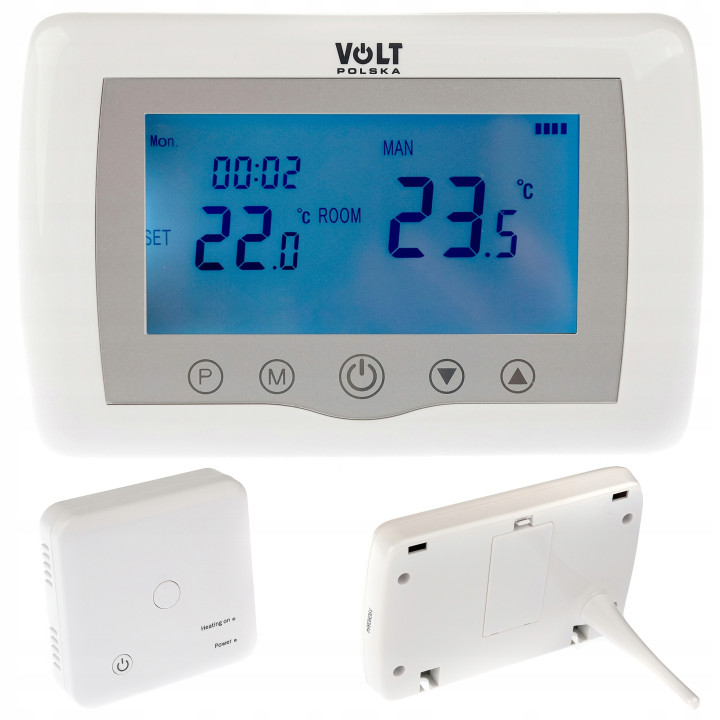 Accesorii pentru cazane și centrale termice, Termostat ambiental centrala termica cu wireless si WIFI WT-08 coma -2, dioda.ro