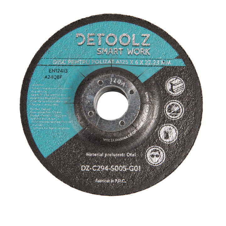 set disc pentru polizat a125*6*22.2 mm (5 buc/set)
