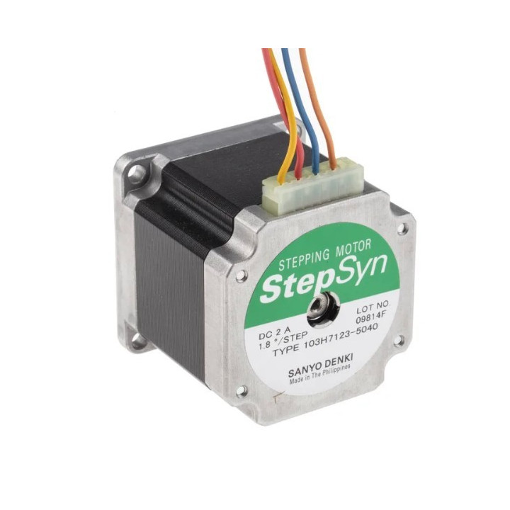 motor: dc  2-fazat,pas cu pas,monopolar  24vdc  pas 1,8°  0,83nm