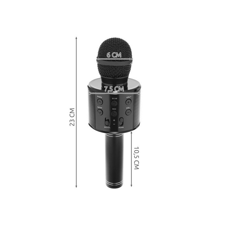 microfon karaoke - negru izoxis 22189