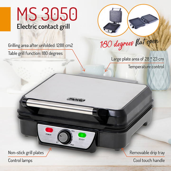 gratar electric 2500w ms 3050 mesko