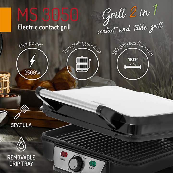 gratar electric 2500w ms 3050 mesko