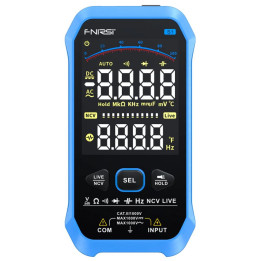 multimetru digital smart  afisaj color  tester de tensiune  termometru  ac/dc 1000  fnirsi s1