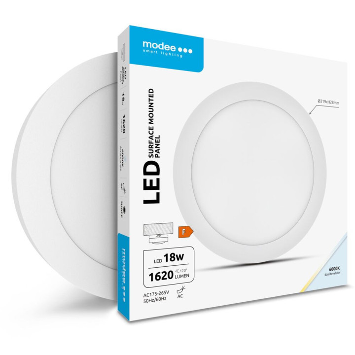 plafoniera led 18w 219mm 6000k 1620lm modee