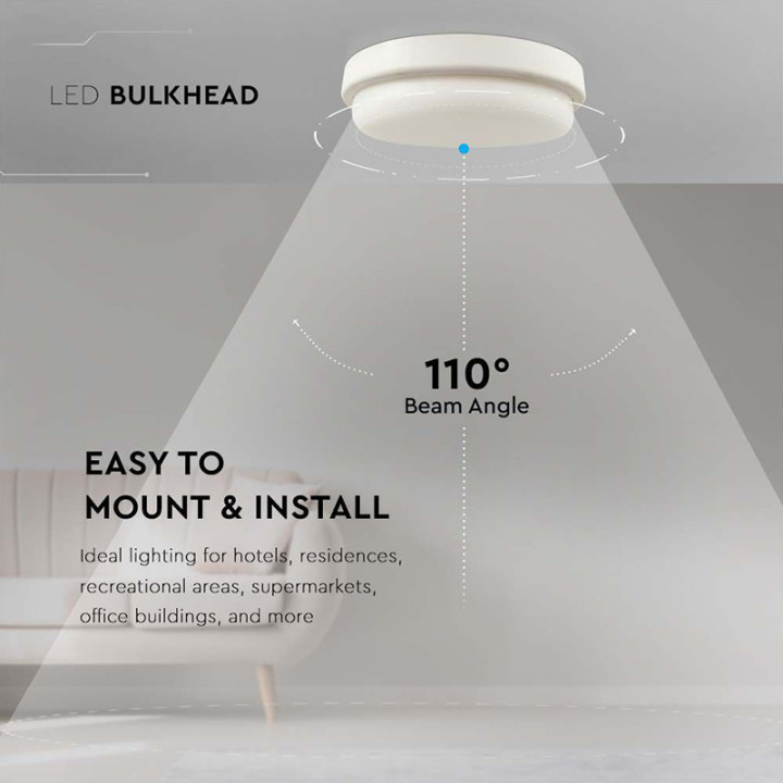 plafoniera led 12w 4000k ip54