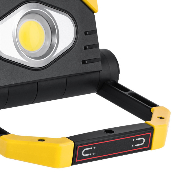 reflector led 2x 9.5w cob acumulator 3.7v 5ah rebel