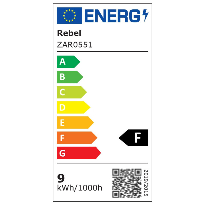 bec led a60 e27 8.5w 3000k 230v rebel