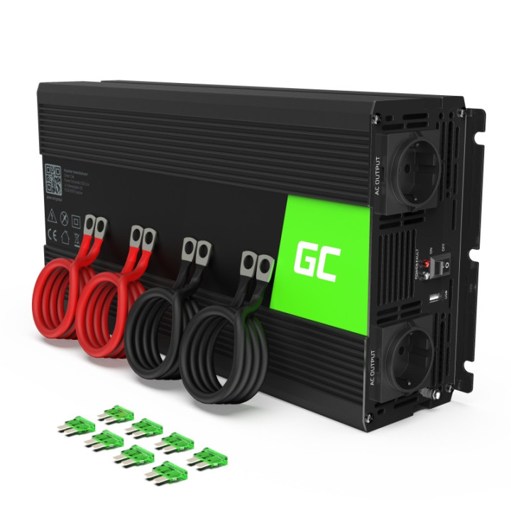 invertor de tensiune 12v -  230v  3000w  inv12  greencell