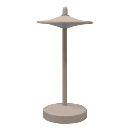 lampa de masa led  1w  130lm  3000k  reincarcabila  aluminiu  bej  sake kelu