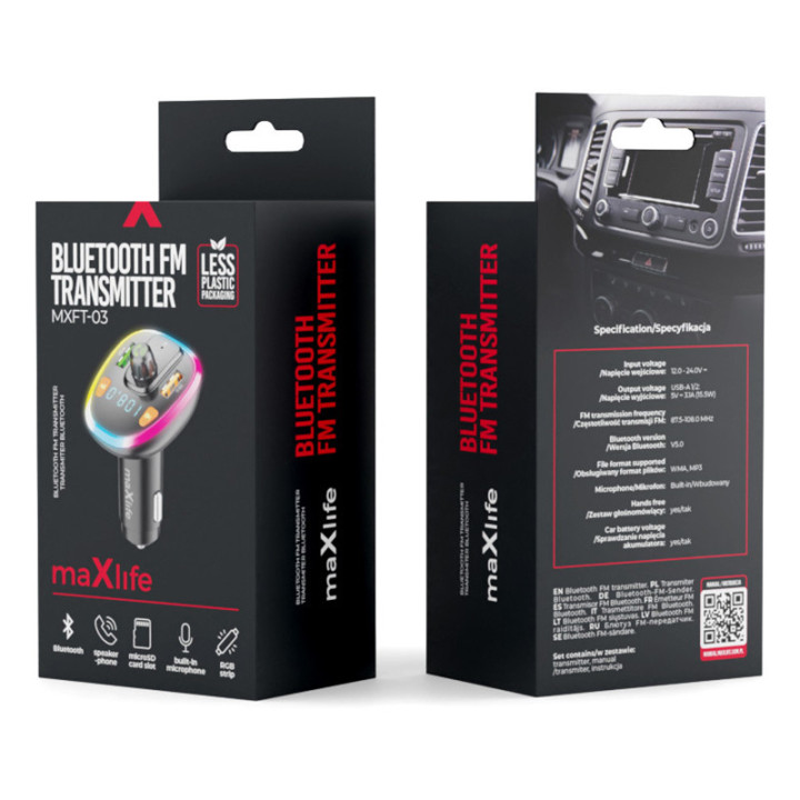 modulator fm cu bluetooth cu 2xusb
