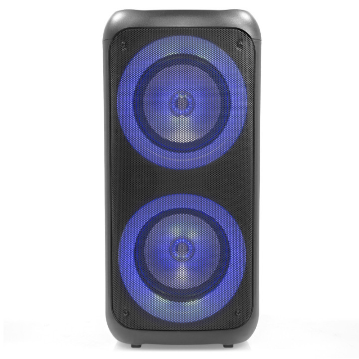 boxa portabila 2x8''/20cm cu bt/usb/sd