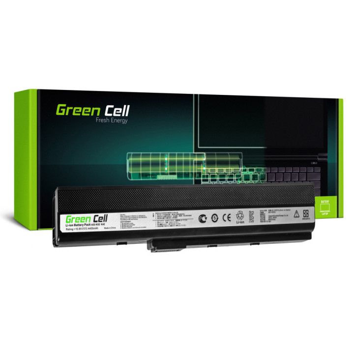 baterie laptop asus k52 k52j k52f a52 a52f x52j x52 k52jc k52n  4400mah  as02 green cell