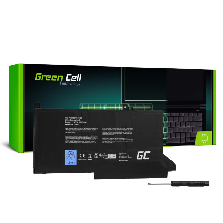 baterie laptop dell latitude 7280 7290 7380 7390 7480 7490  2700mah  de127v2 green cell