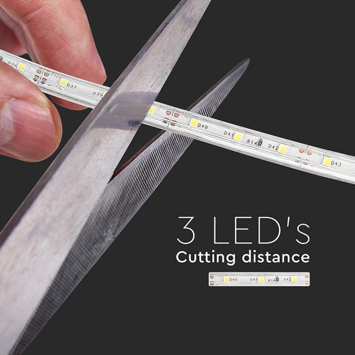 banda led smd3528 60led/m rosu ip65 5m
