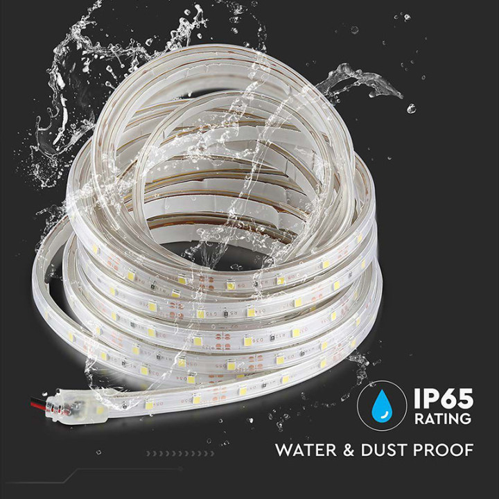 banda led smd3528 60led/m rosu ip65 5m