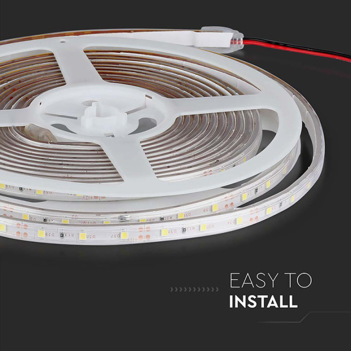 banda led smd3528 60led/m rosu ip65 5m