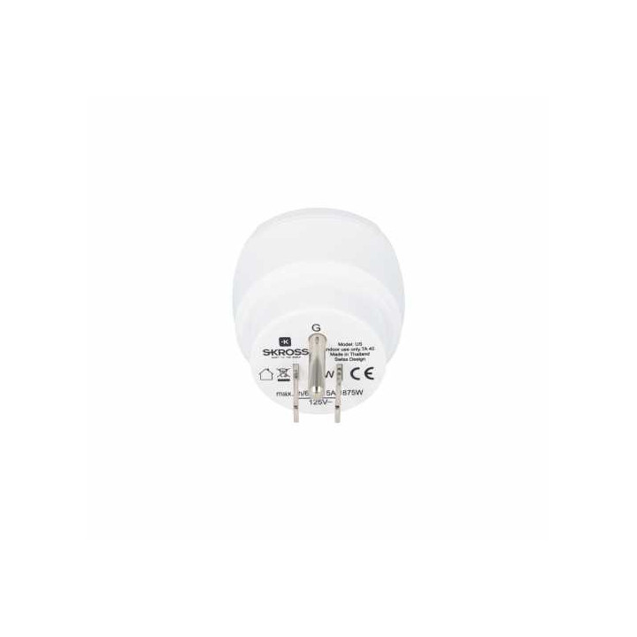 Transformatoare 220-110V, Adaptor priza EU - USA Skross Cod EAN: 7640166320050 -4, dioda.ro