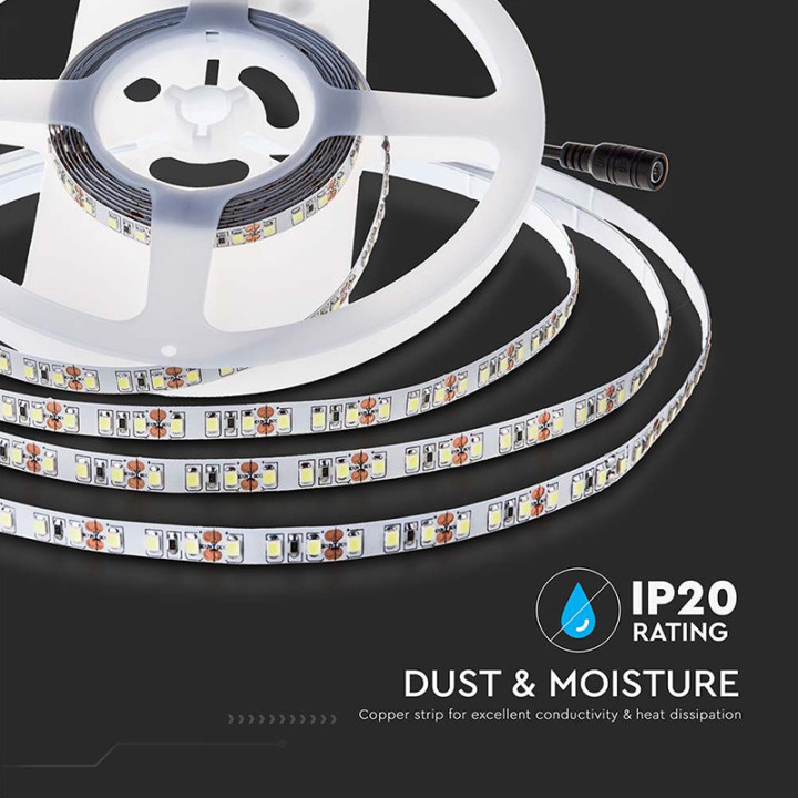 banda led smd2835 120led/m 24v 6500k ip20 10m
