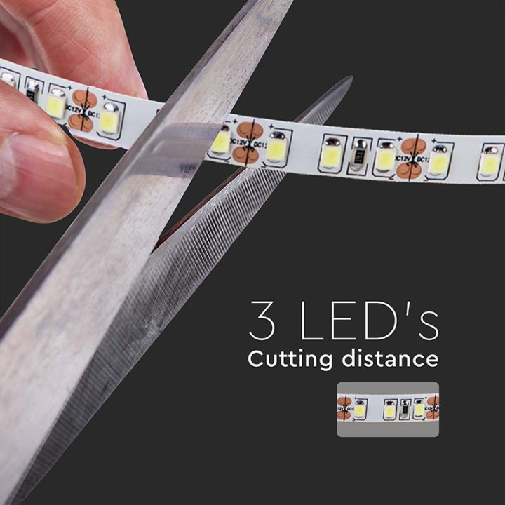 banda led smd2835 120led/m 24v 6500k ip20 10m