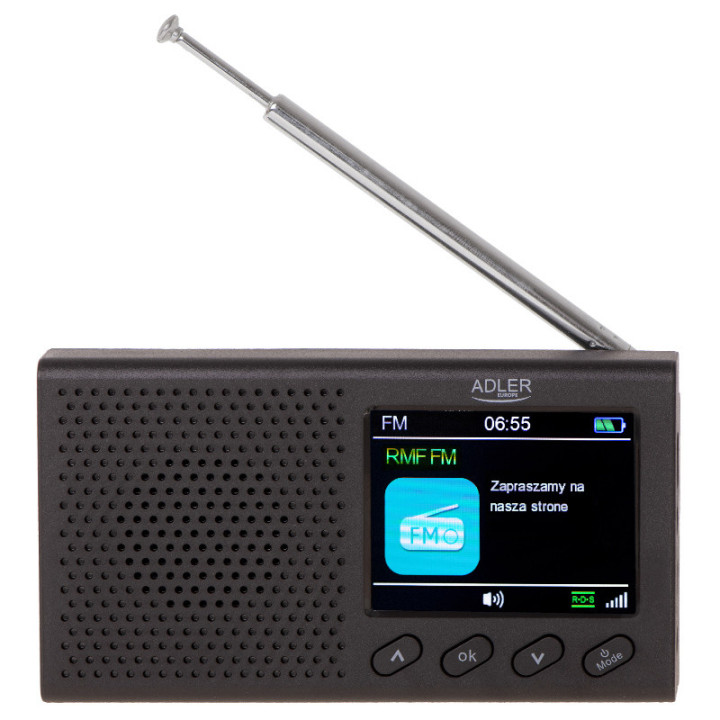 radio portabil cu ceas ad 1198 adler