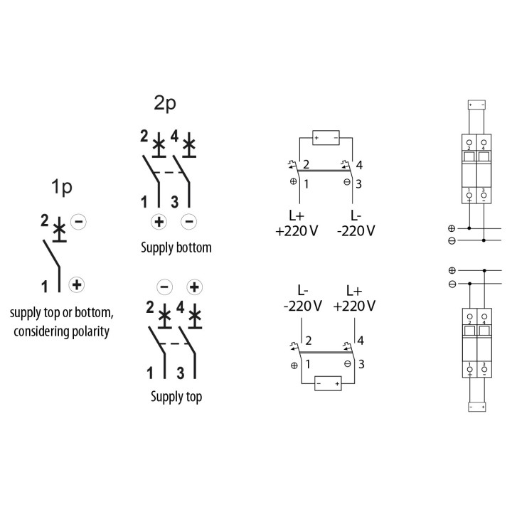 intrerupator de circuit etimat p10-dc 1p c50 001903035