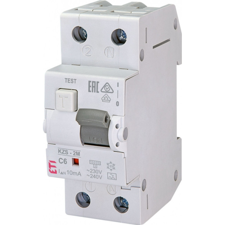 diferential rcbo kzs-2m a c6/0.01 002173231