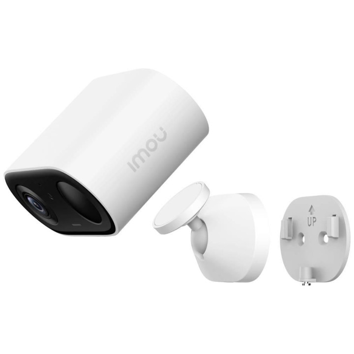 pachet camera de supraveghere ip wifi imou cell go + panou solar 3w kit/ipc-b32p/fsp12, 3mp, pir, microfon, alb