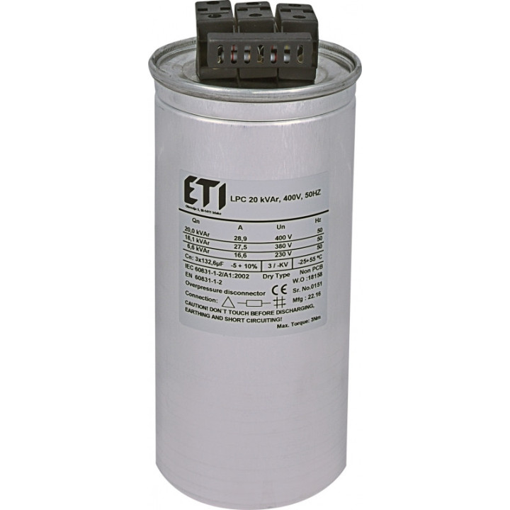 condensator lpc 20 kvar, 400v, 50hz 004656753