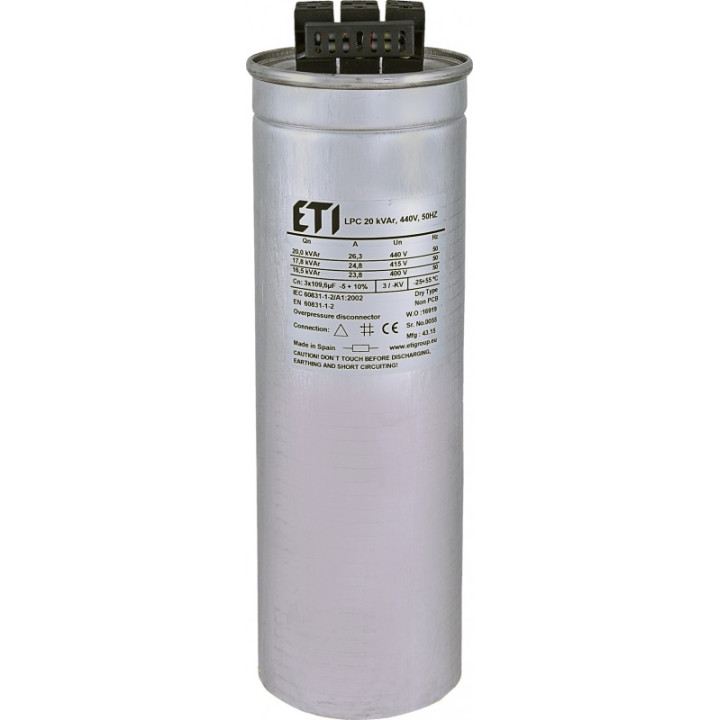 condensator lpc 20 kvar, 440v, 50hz 004656763