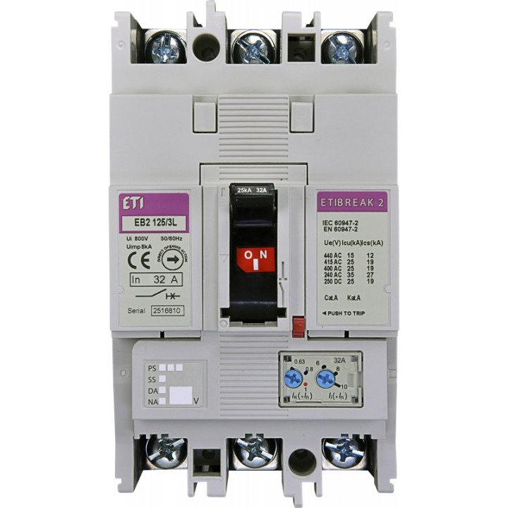 intrerupator de circuit in car eb2 125/3l 32a 3p 004671022