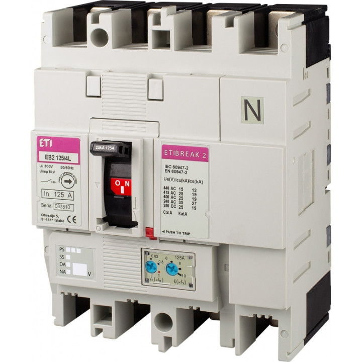 intrerupator de circuit in car eb2 125/4s 20a 4p 004671047