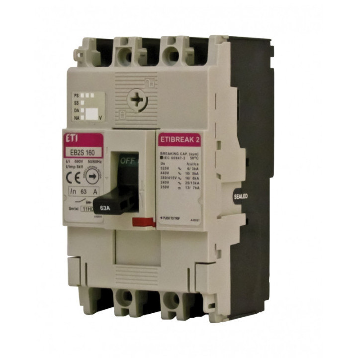 intrerupator de circuit in car eb2s 160/4lf 125a 4p 004671823