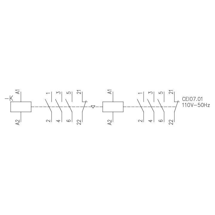miniatura contactor-reversibil cei07.01-48v-50hz/60hz 004641611