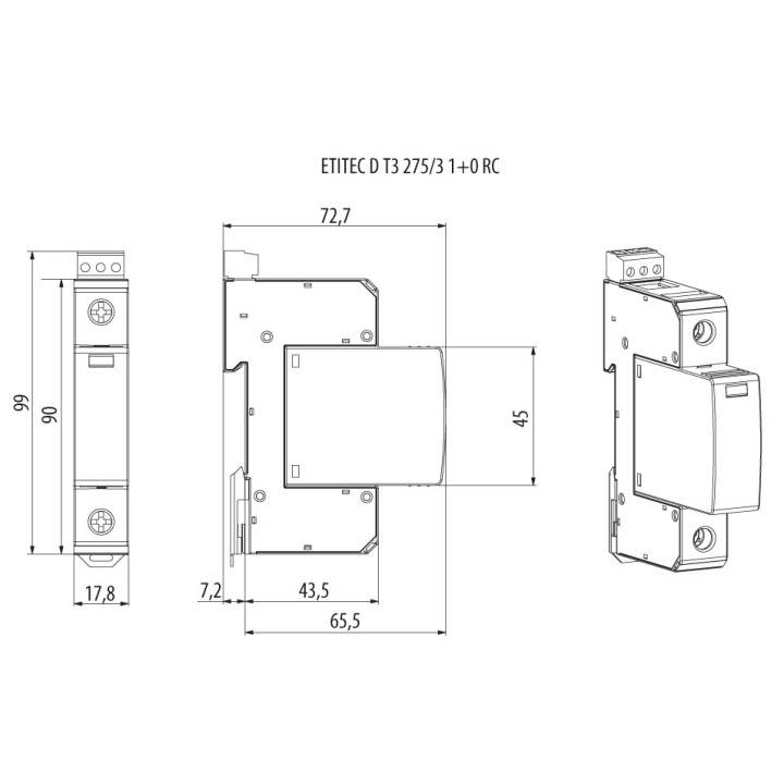 protectie supratensiuni mod.etitec d t3 440/3 002440422