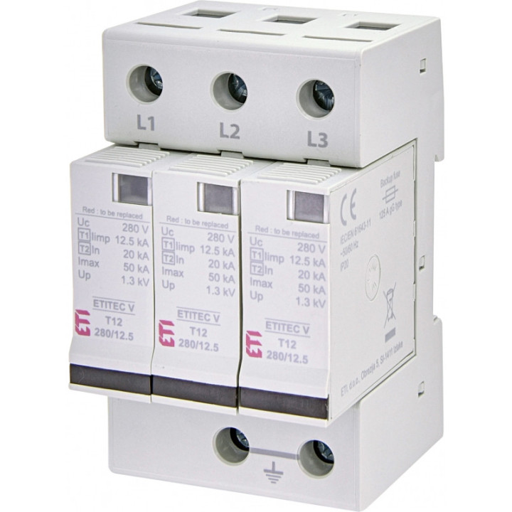 protectie supratensiuni etitec v t12 440/12,5 3+0 002442906