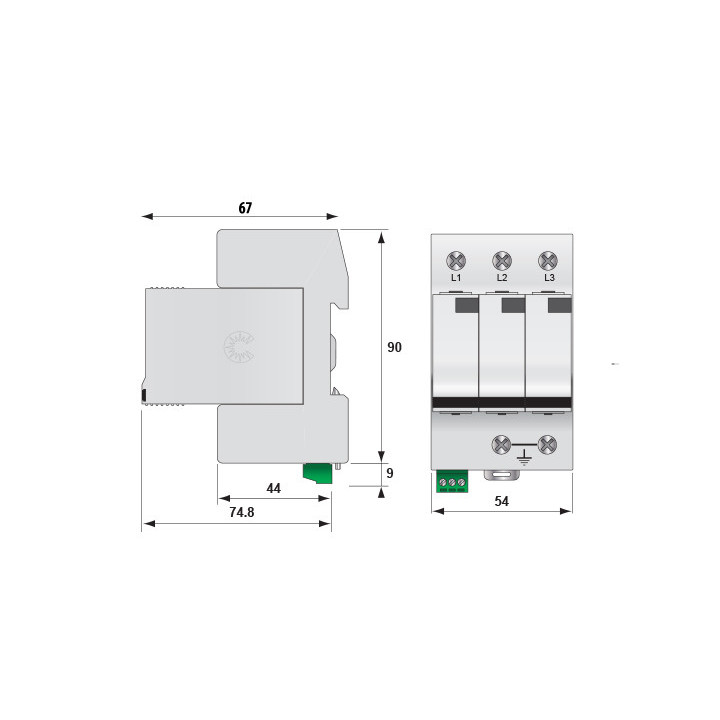 protectie supratensiuni etitec v t12 440/12,5 3+0 002442906