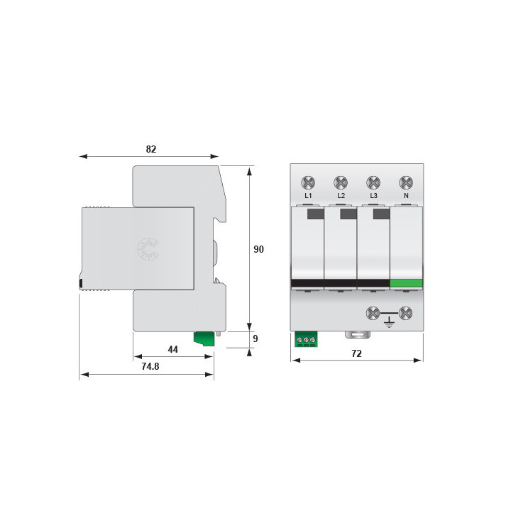 protectie supratensiuni etitec v t12 280/12,5 3+1 rc 002442918