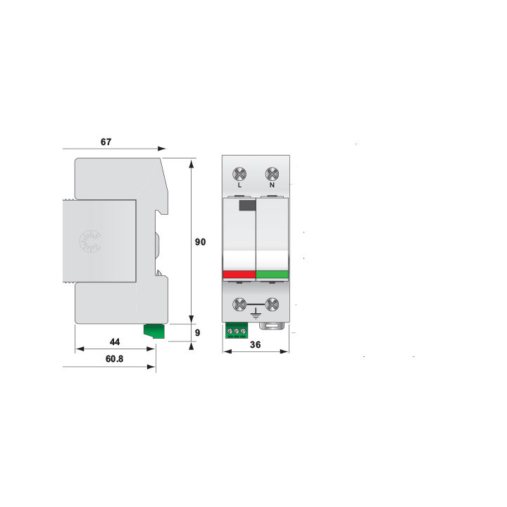 protectie supratensiuni etitec v t2 255/20 1+1 rc 002442960