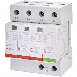 protectie supratensiuni etitec v t2 255/20 3+1 rc 002442963