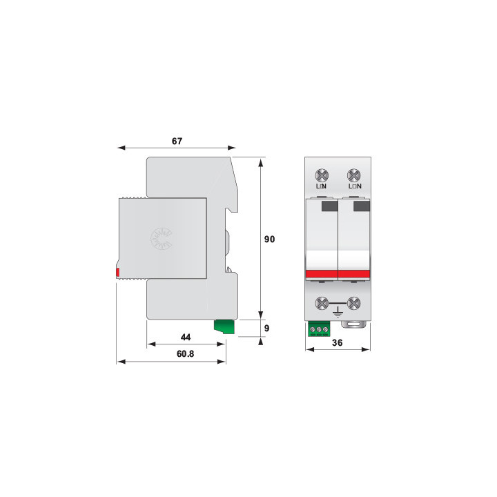 protectie supratensiuni etitec v t2 440/20 2+0 rc 002442965
