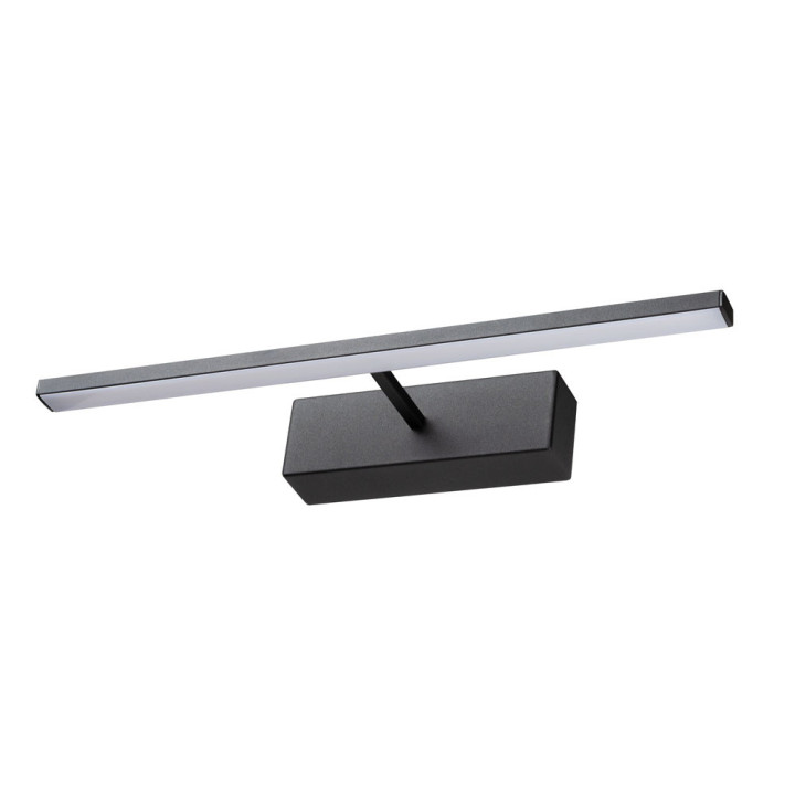 lampa picture led 12w 50cm 4000k ip44, negru, erste